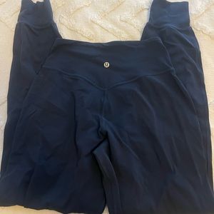 Lululemon Align Joggers Sz 4 Navy Blue